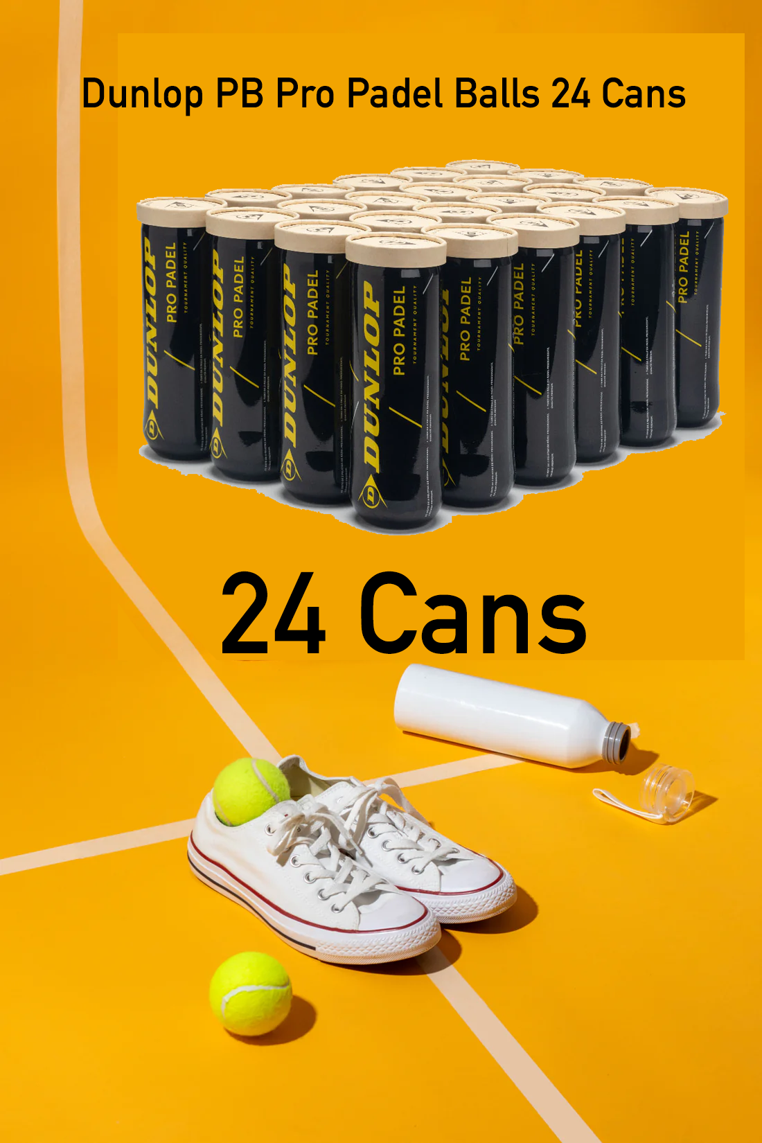 padel balls from dunlop pro Correct pressure, they work perfectly. 24 cans fof padel balls