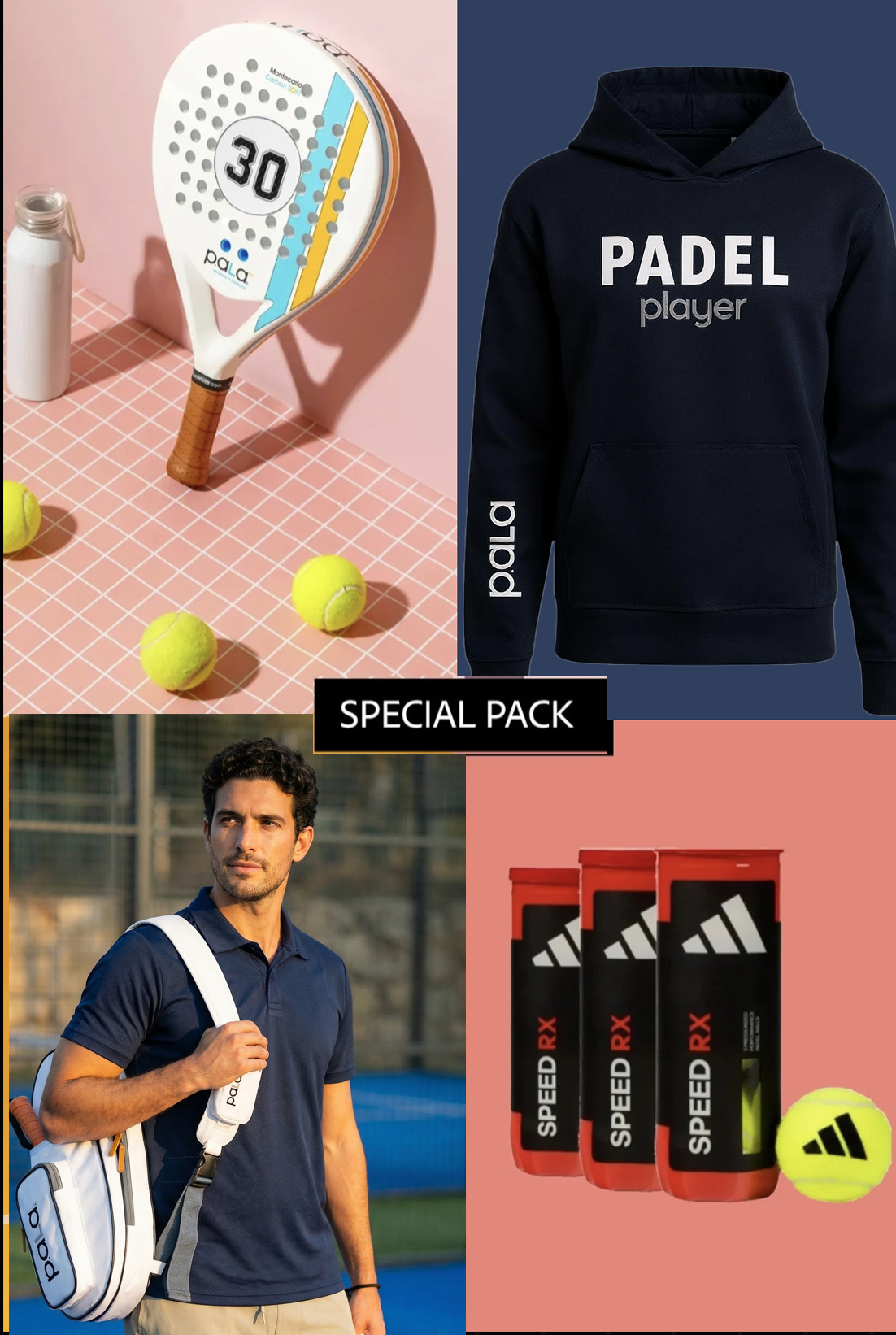 Complete Padel Gift Set – Racket, Bag, Hoodie & Balls