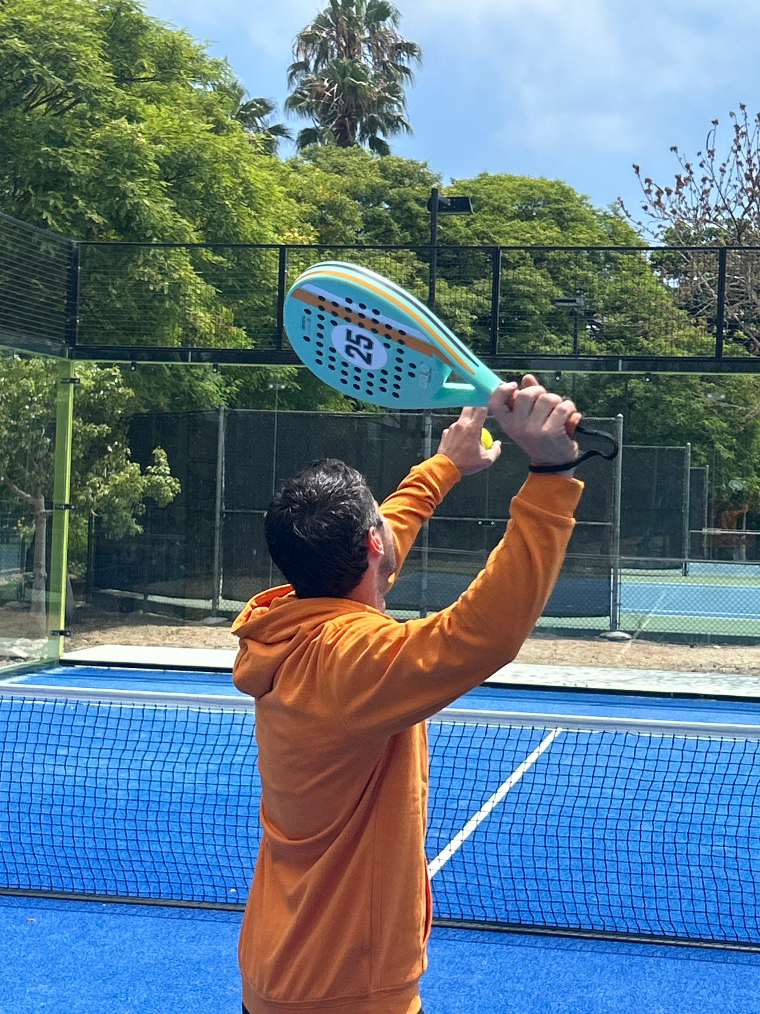 man playing padel with a p.ala padel racket 2025