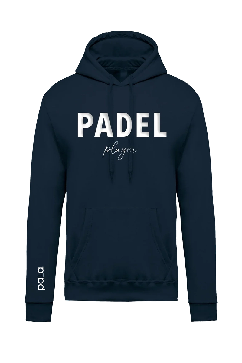 bue padel jersey with padel letters in white
