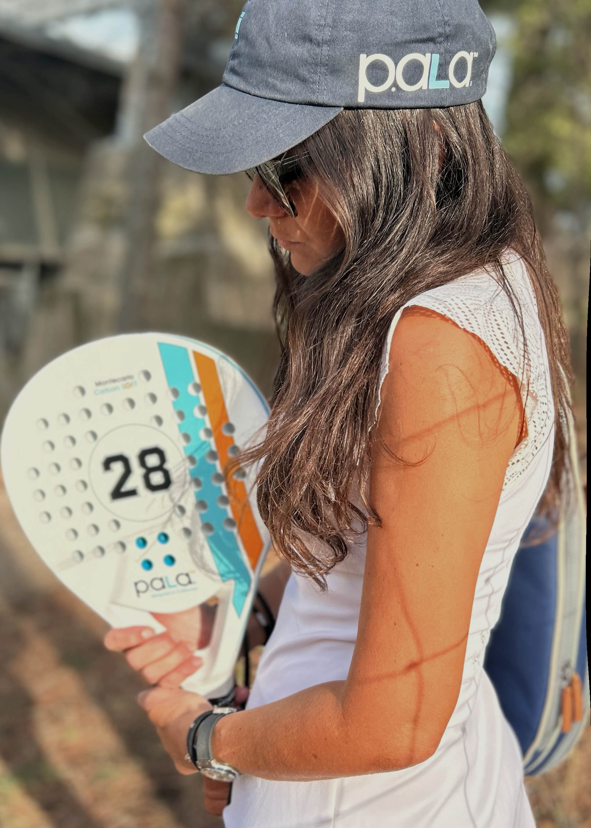 image  of the P.ala Montecarlo showcasing its premium carbon fiber frame and blue absorvers