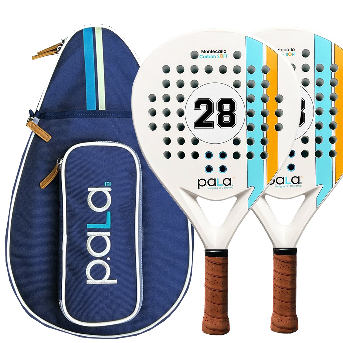 Best Seller Set of Two Padel Rackets and one Padel Bag