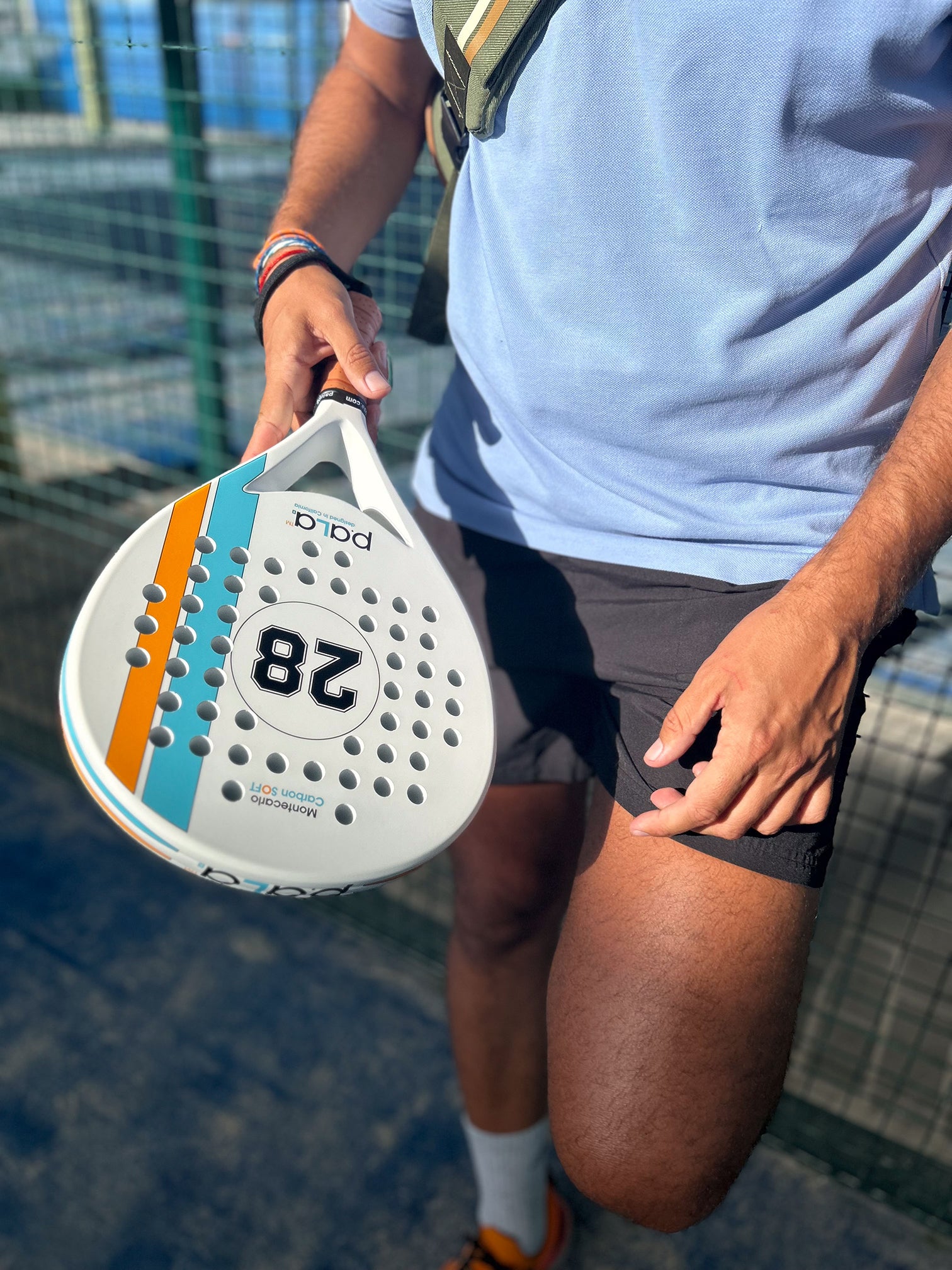 Montecarlo Padel Racket with large sweet spot for better accuracy