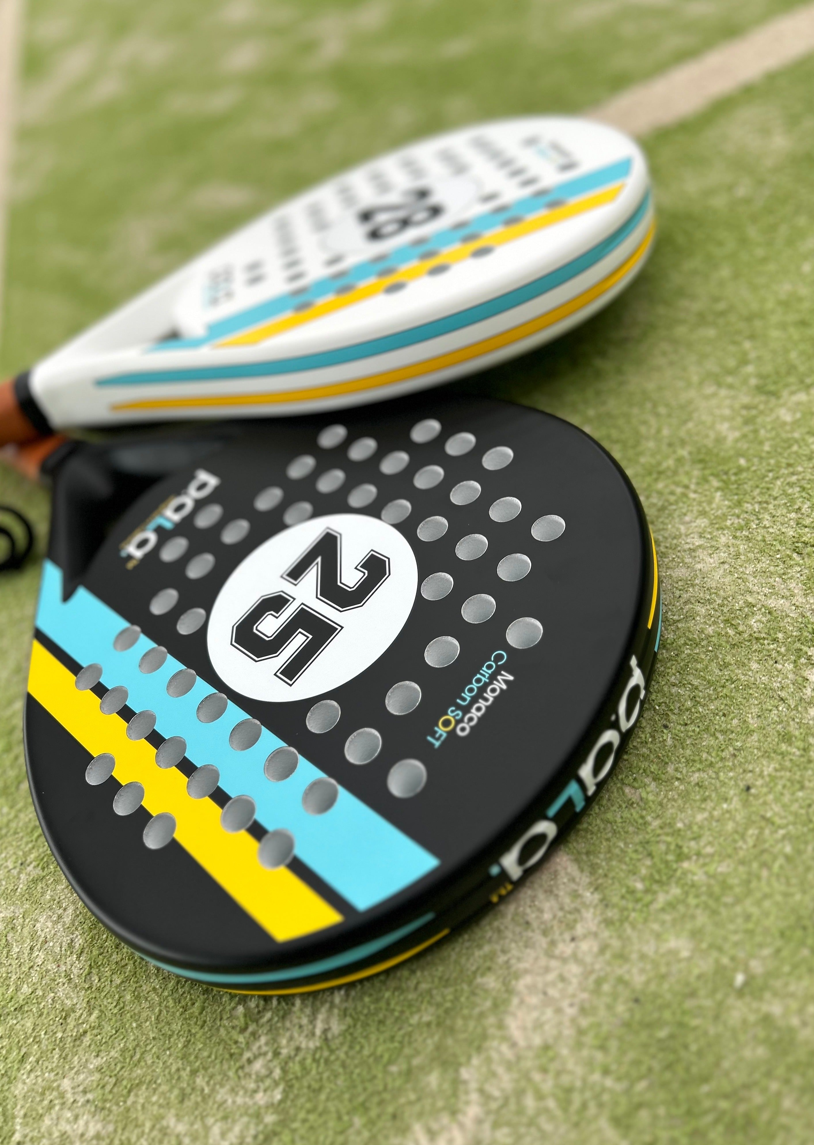 Lightweight Padel Rackets on a padel court
